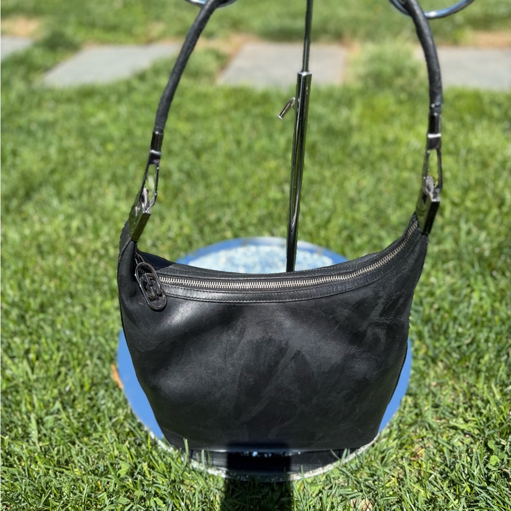 Gucci Black Shoulder Bag with Silver Hardware